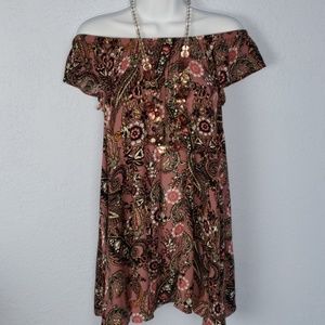 Free People Boho Paisley Dress Size XS
